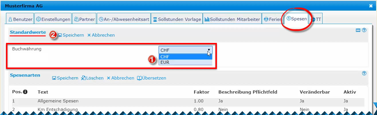 01_ME_Spesen_Standardwerte Spesen_Wrg